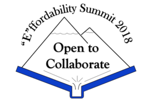 "E"ffordability Summit 2018 - Open to Collaborate logo