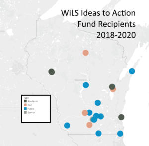 Map of WiLS Ideas to Action Fund Recipients