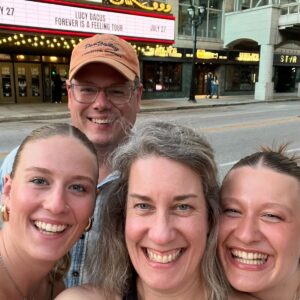 Jen and Family at Riverside Theater