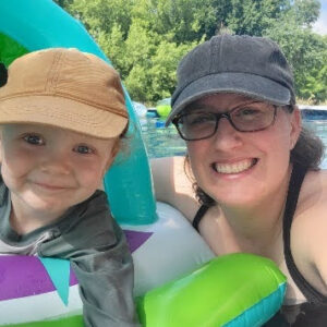 Lisa and Hank at the Pool