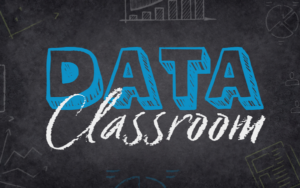 Data Classroom written on a blackboard