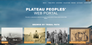 Homepage of the Plateau Peoples’ Web Portal